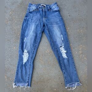 Hammer Classic Blue Distressed Skinny Jeans